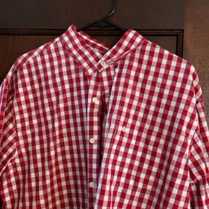 Dockers red button down